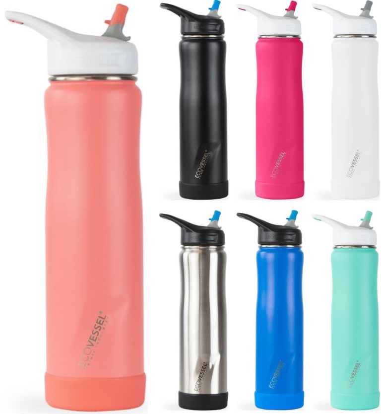 Ecovessel 24 oz Summit Insulated Straw Water Bottle