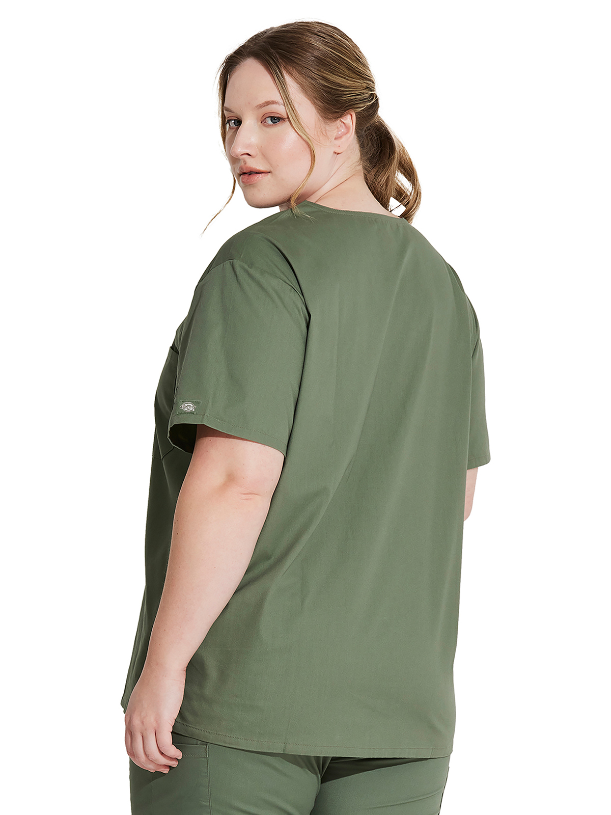 Dickies Medical - EDS Signature - Unisex 1-Pocket Tuckable V-Neck Top 23