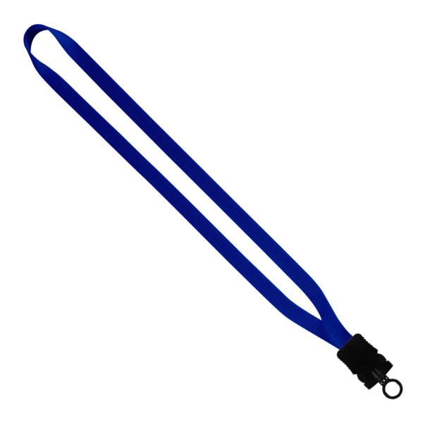 1/2" Smooth Nylon Lanyard with Snap-Buckle Release & O-Ring 12