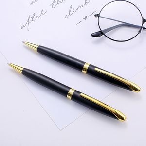 Black Metallic Retractable Cap Ballpoint Pens 4