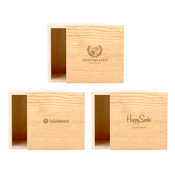 4" x 4" Small Square Wooden Box 3