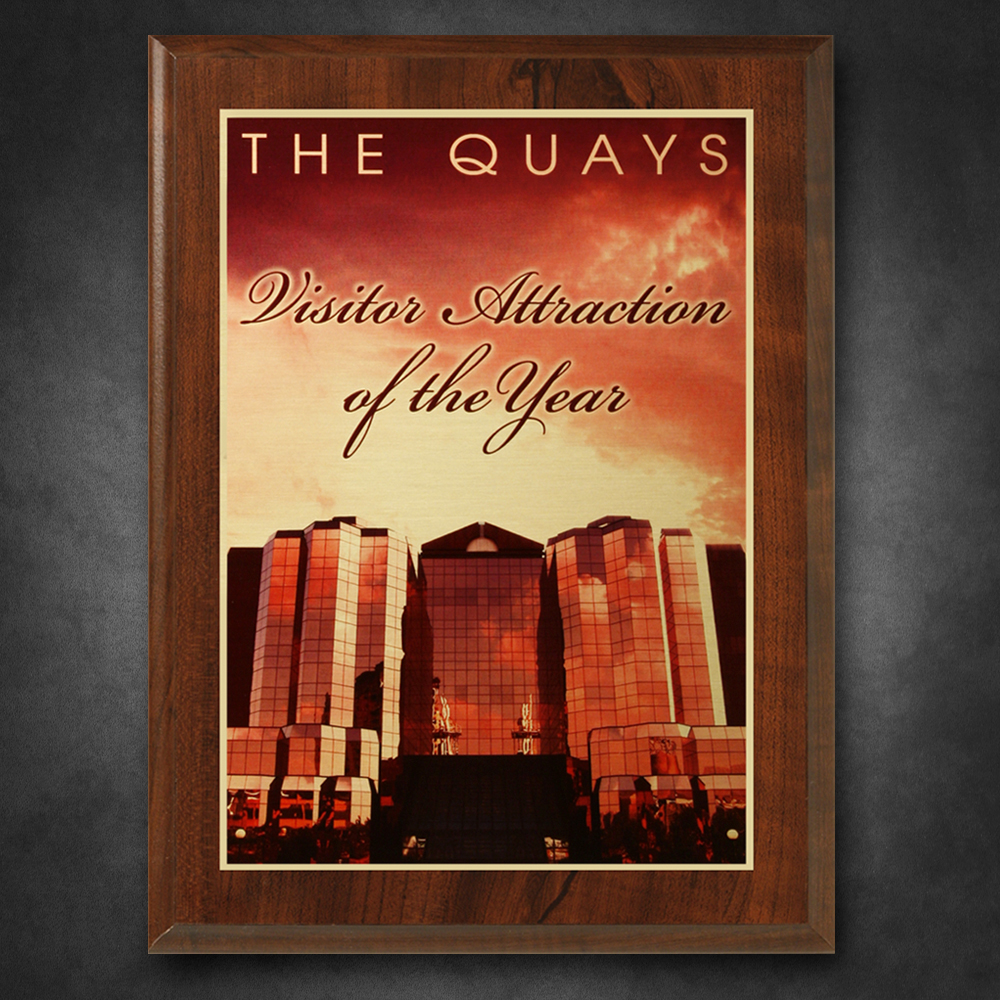 Econo Cherry Plaque with Sublimated Plate 4