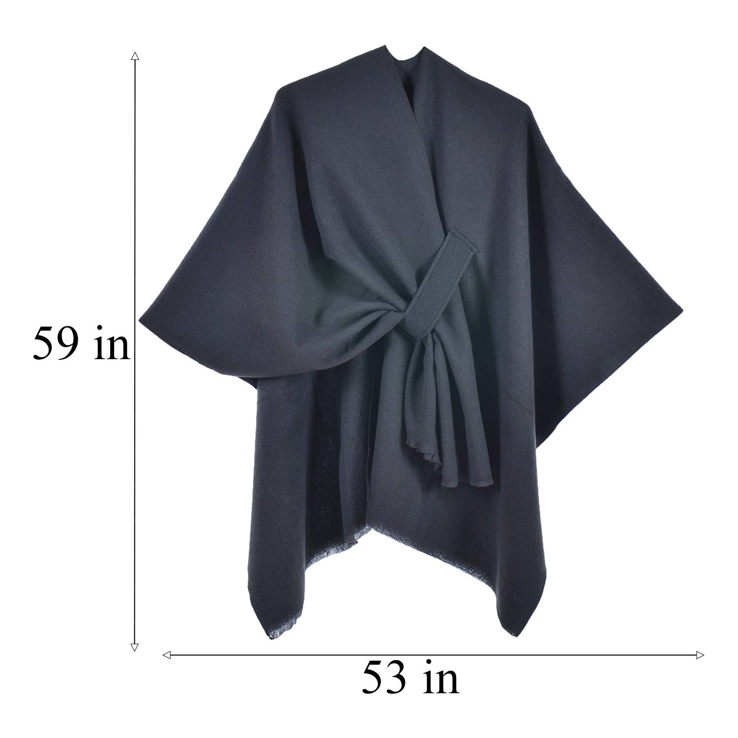 Winter Thermal Cashmere Split Style Shawl 10