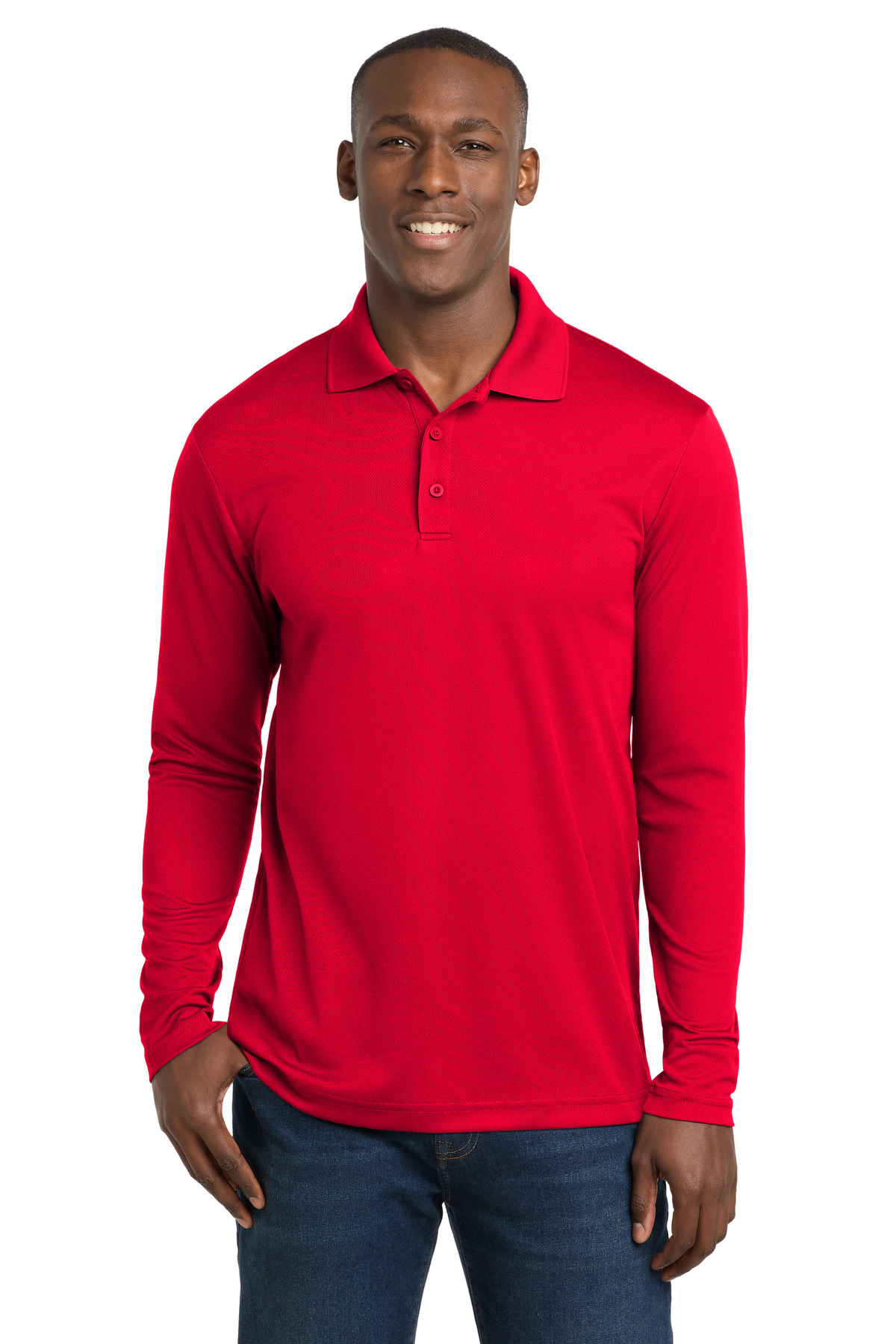 Sport-Tek PosiCharge RacerMesh Long Sleeve Polo. ST640LS 16