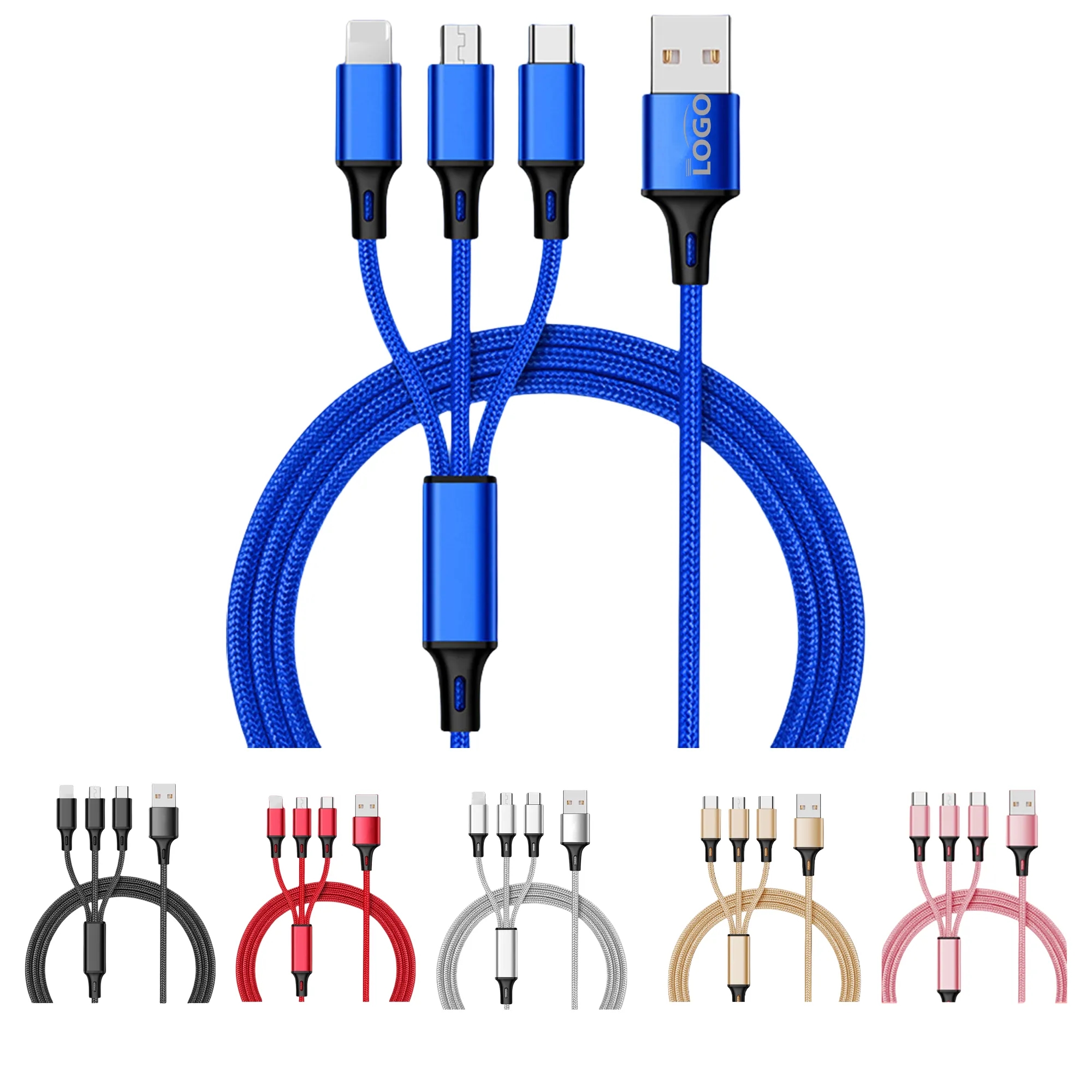 3 In 1 Charging Cable MOQ 100PCS 2