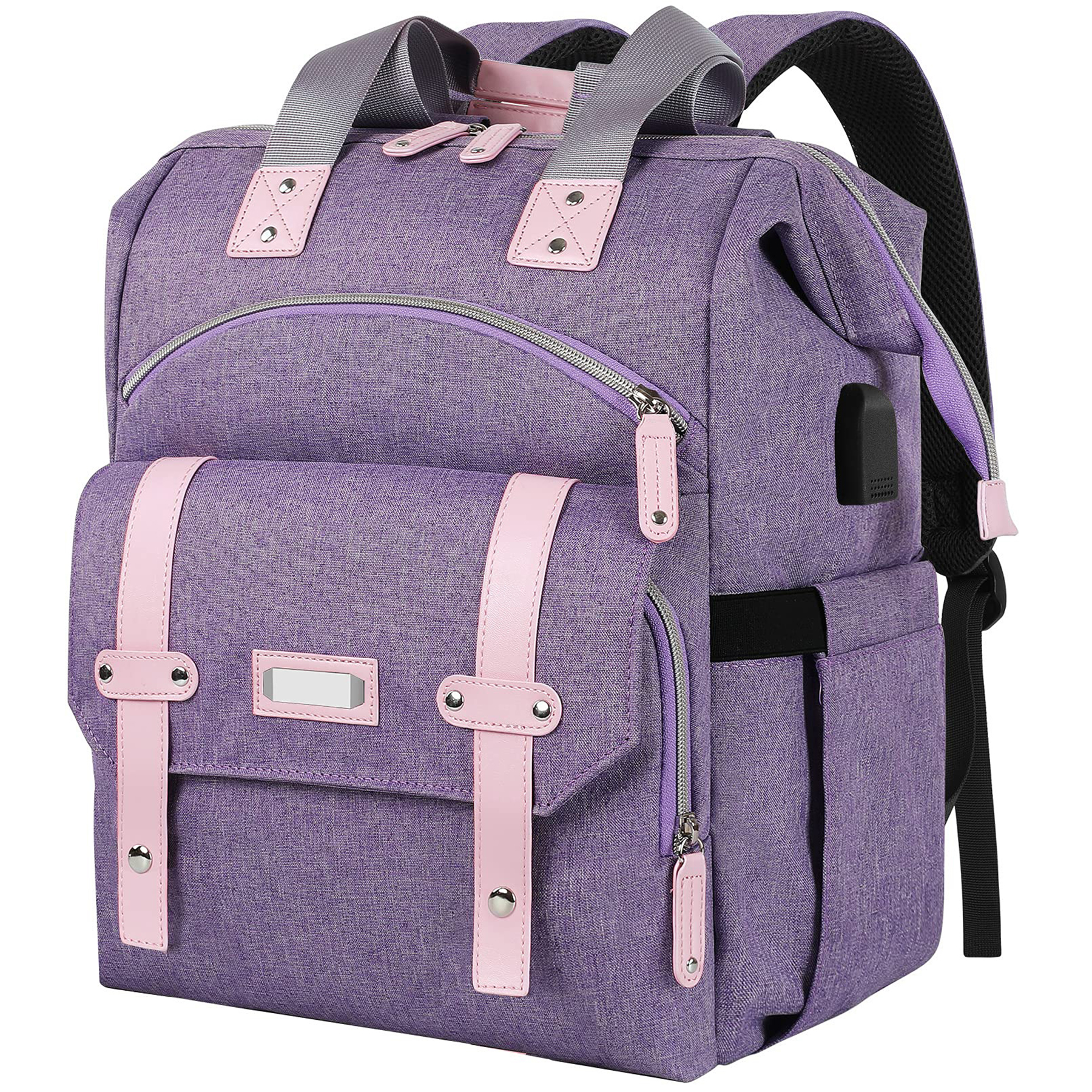 Oxford RFID Anti-Theft USB Travel Diaper Duffel Bag 6