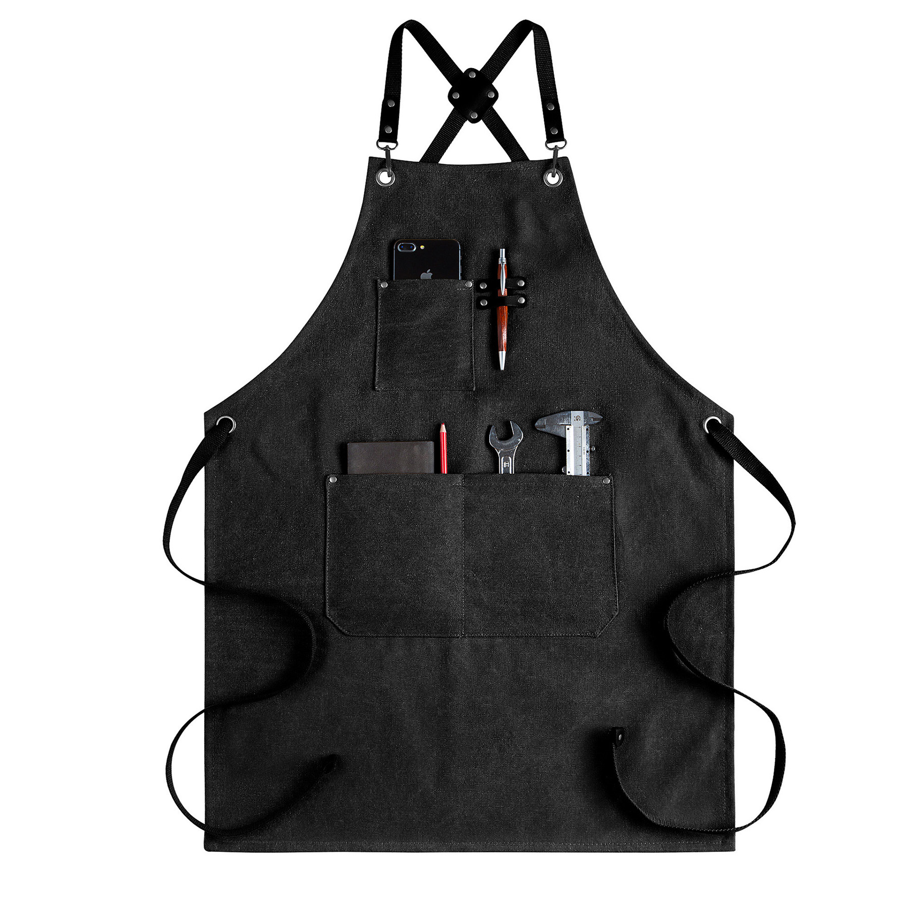 Canvas Multifunctional Pocket Carpentry Apron 10