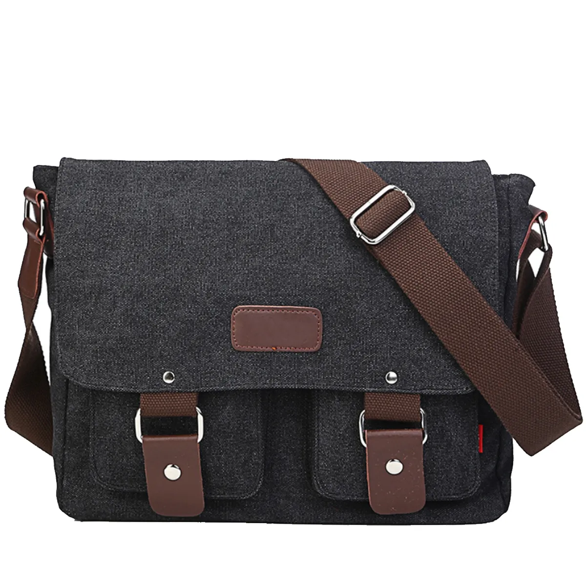 Men'S Canvas Shoulder Retro Messenger Military Bag 2