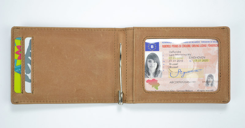 RFID Blocking PU Leather Men's Wallet with Money Clip 4