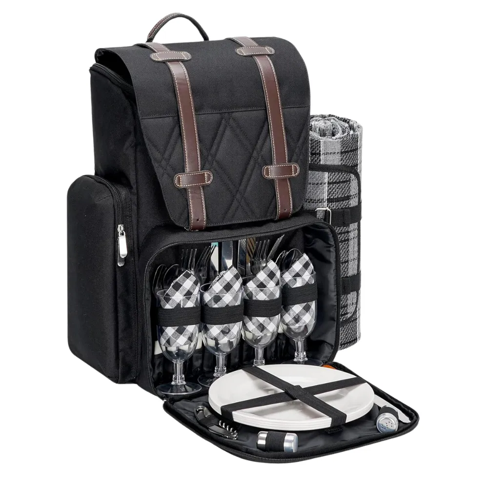 4-Person Insulated Cooler Picnic Backpack 2