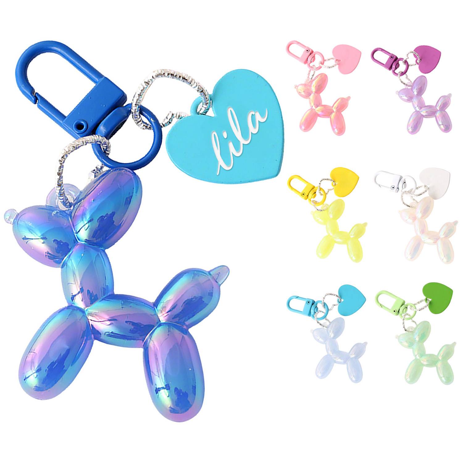 Balloon Dog Pendant Keychain 6