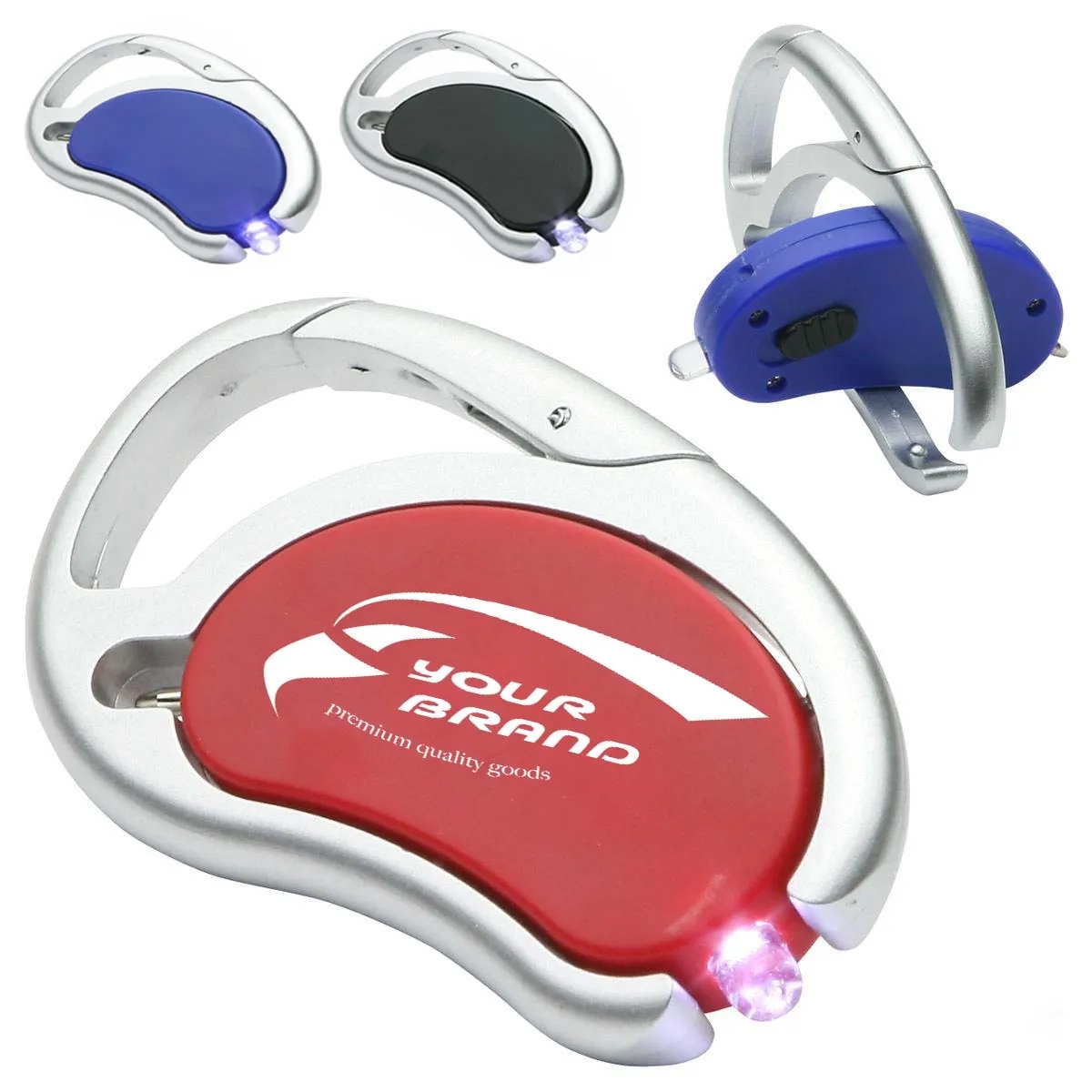 Carabiner Swivel LED Light with Pen 4