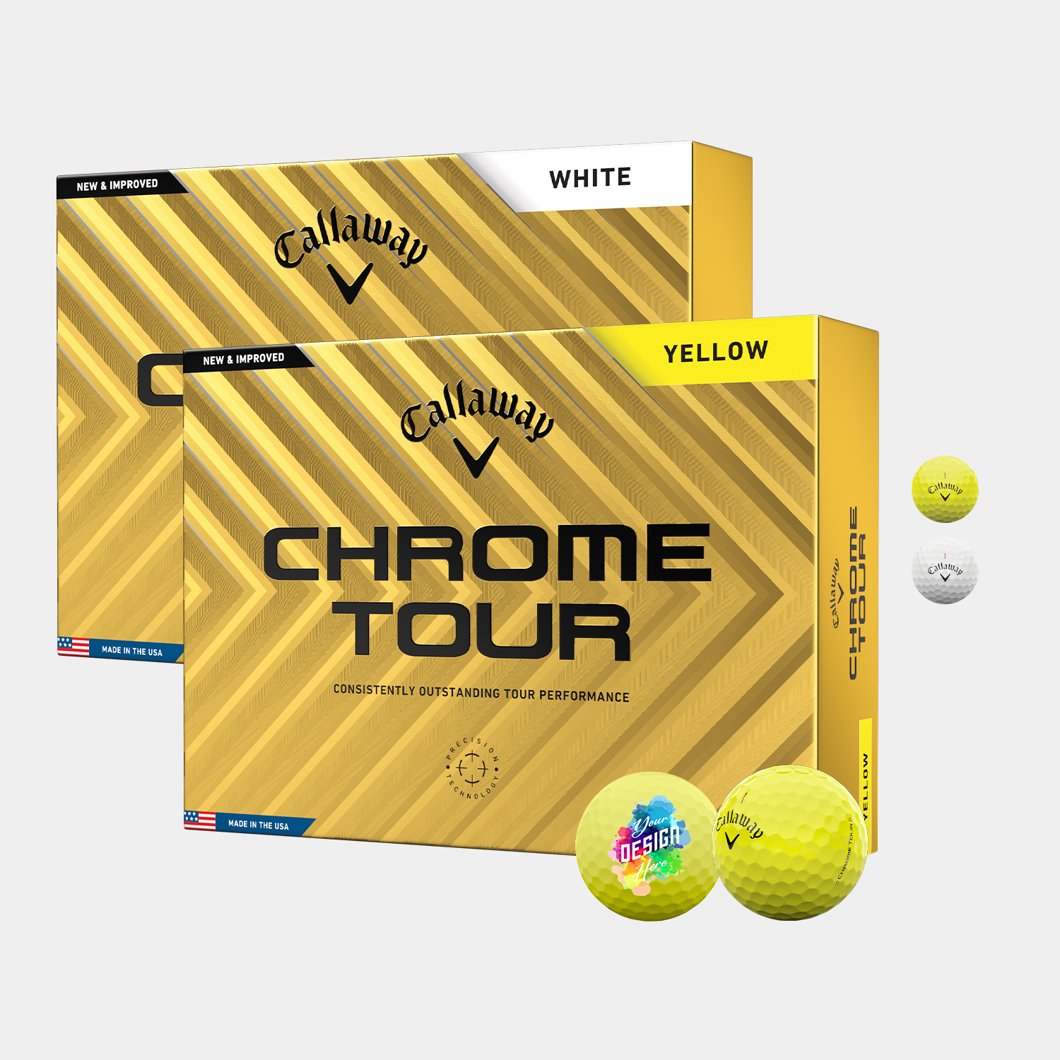 Callaway® 12 Pack Chrome Tour Golf Balls 4
