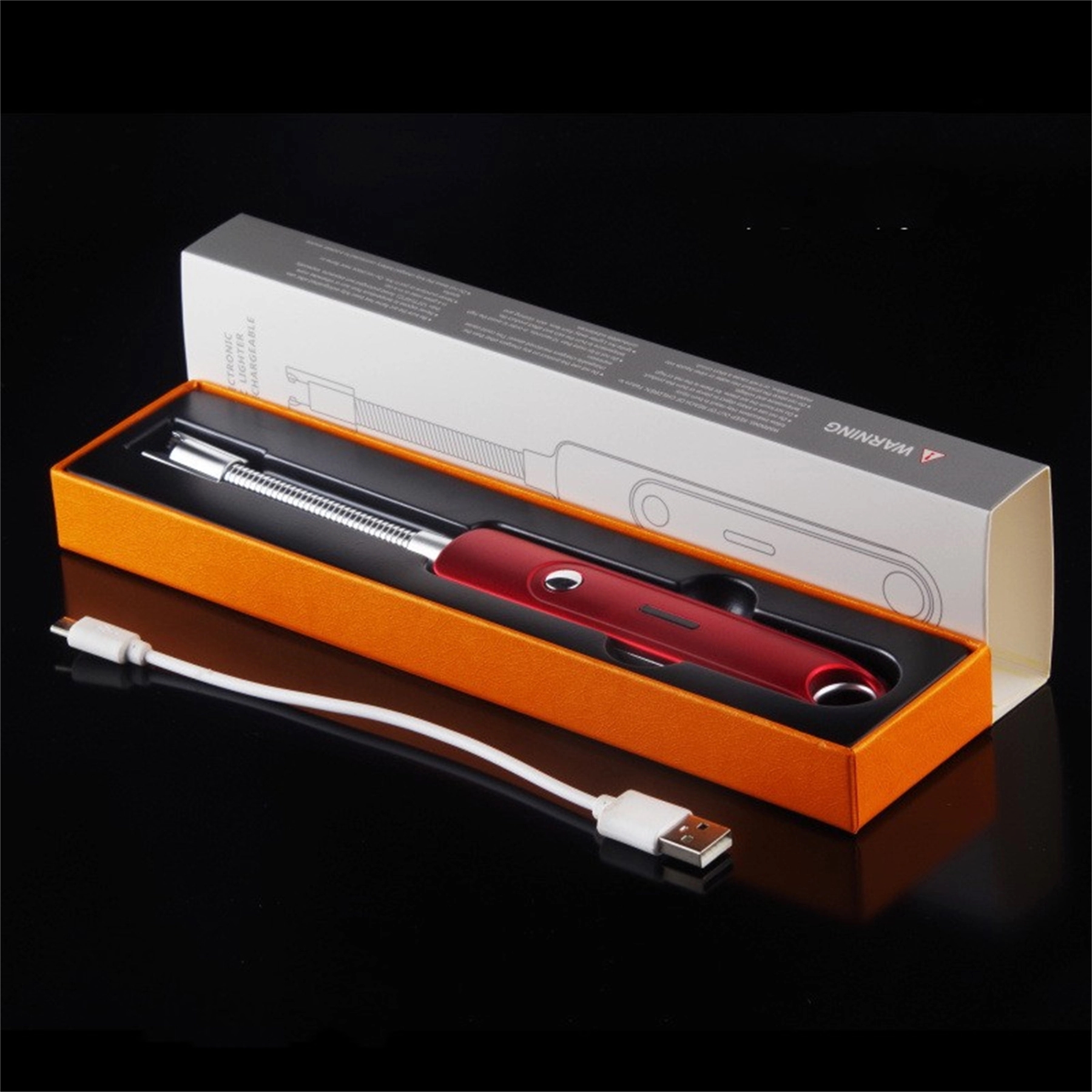 Rechargeable USB Electrical Arc Plasma Lighter with LED Batt 6