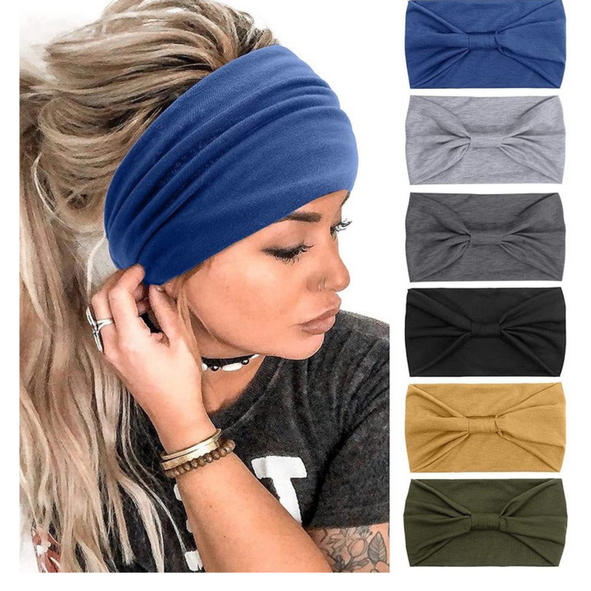 African Boho Wide Hairband 3