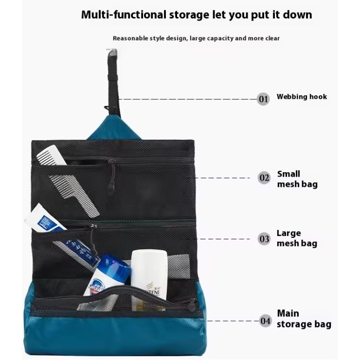 Foldable Hanging Storage Toiletry Bags 2