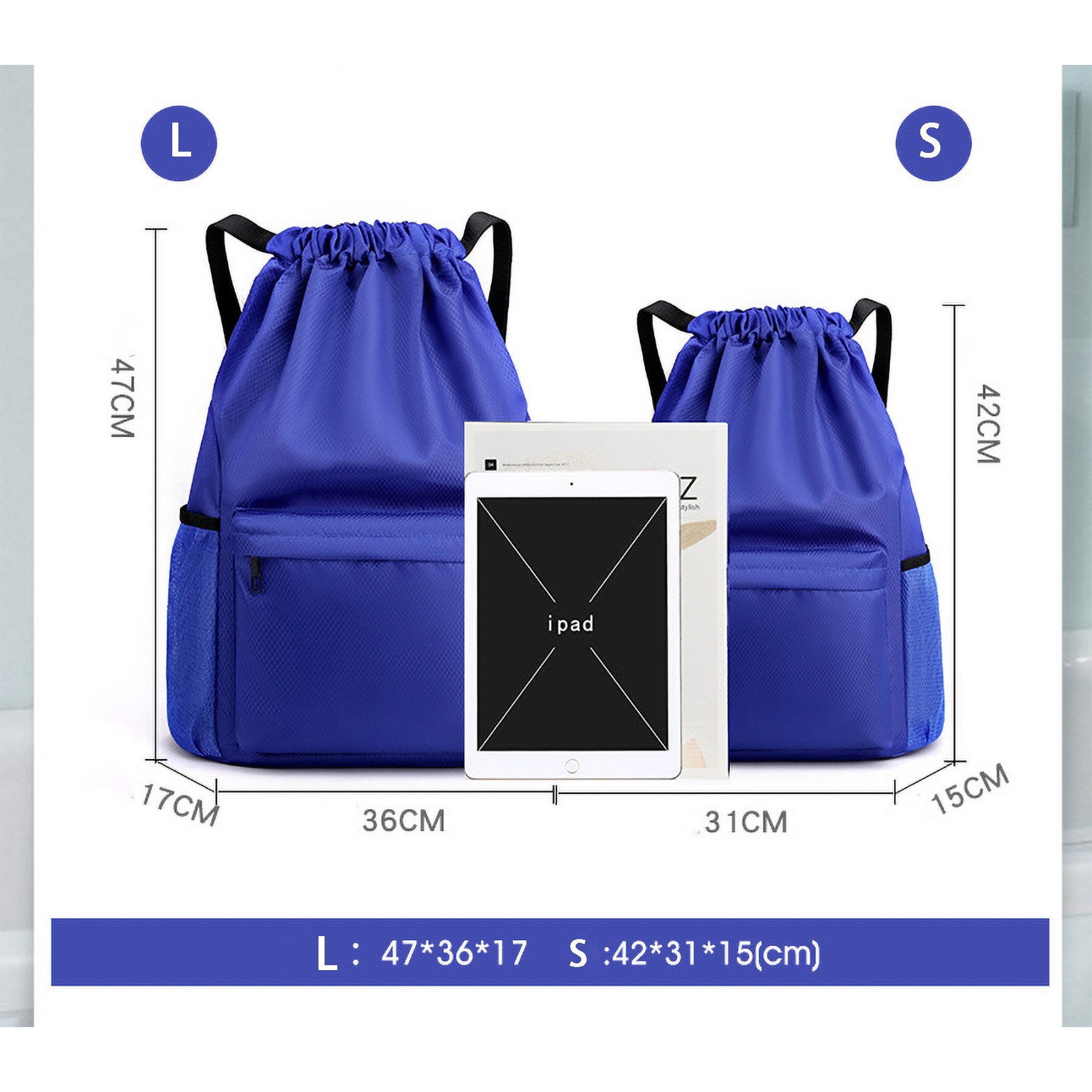 Drawstring Backpack Bag Sport Sackpack 2