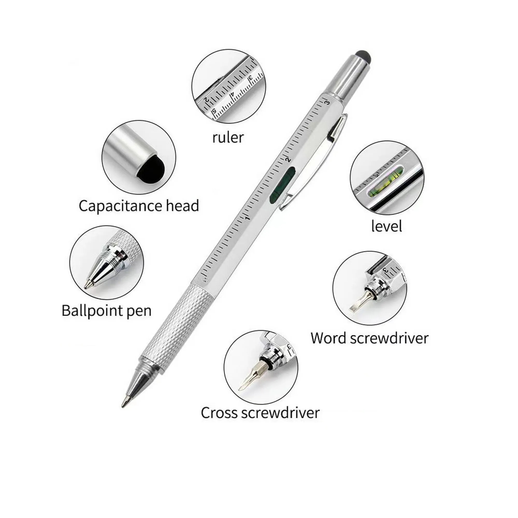 6-N-1 Multi Tool Ballpoint Pen MOQ 100 3