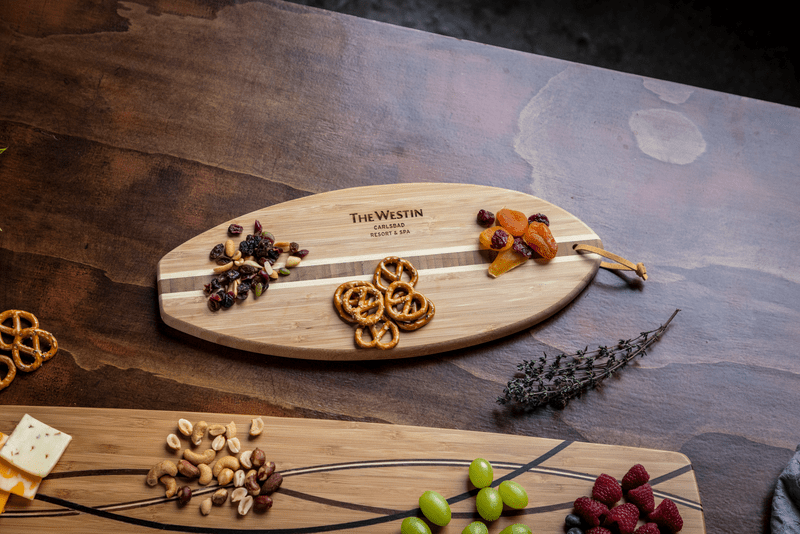 Lil' Surfer Bamboo Cutting Board 45