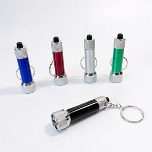 Compact LED Flashlight With Elastic Band And Key Clip Twist Activation 24