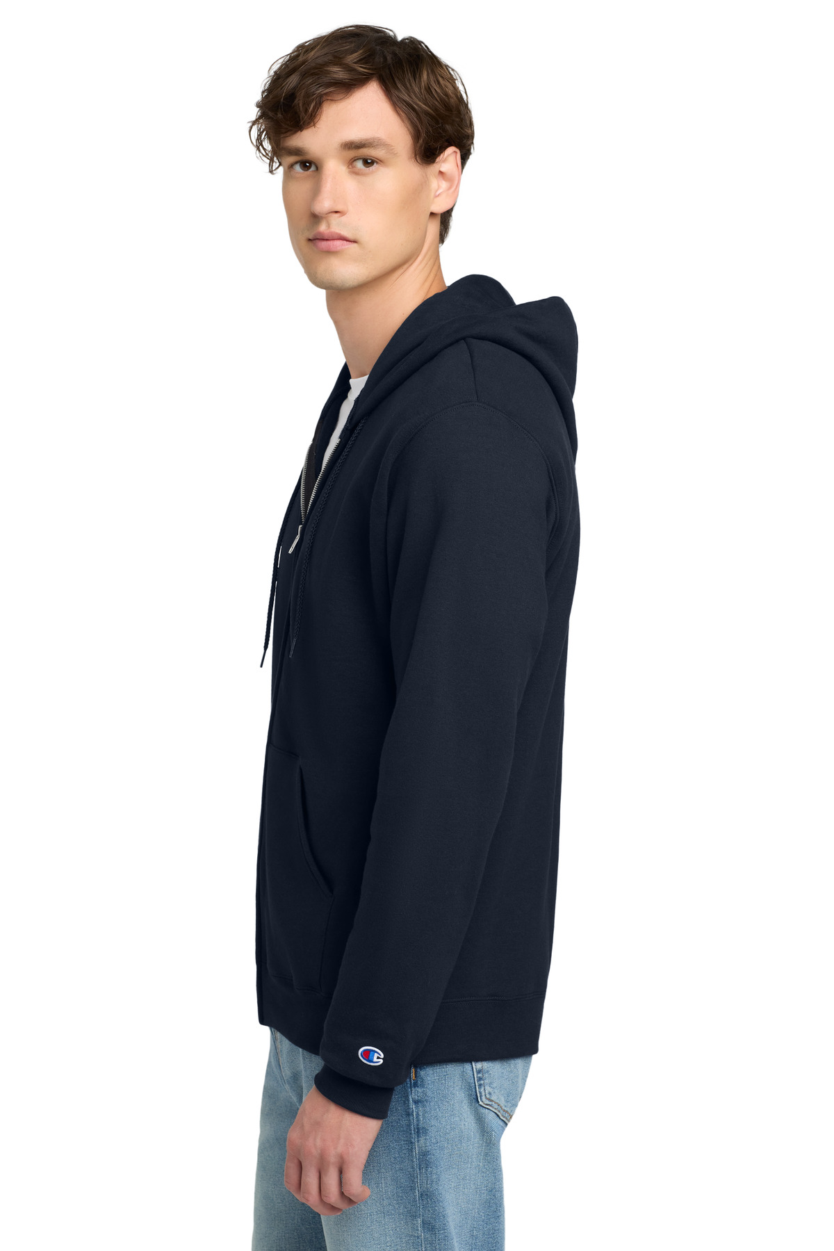 Champion Powerblend Full-Zip Hoodie. S800 1