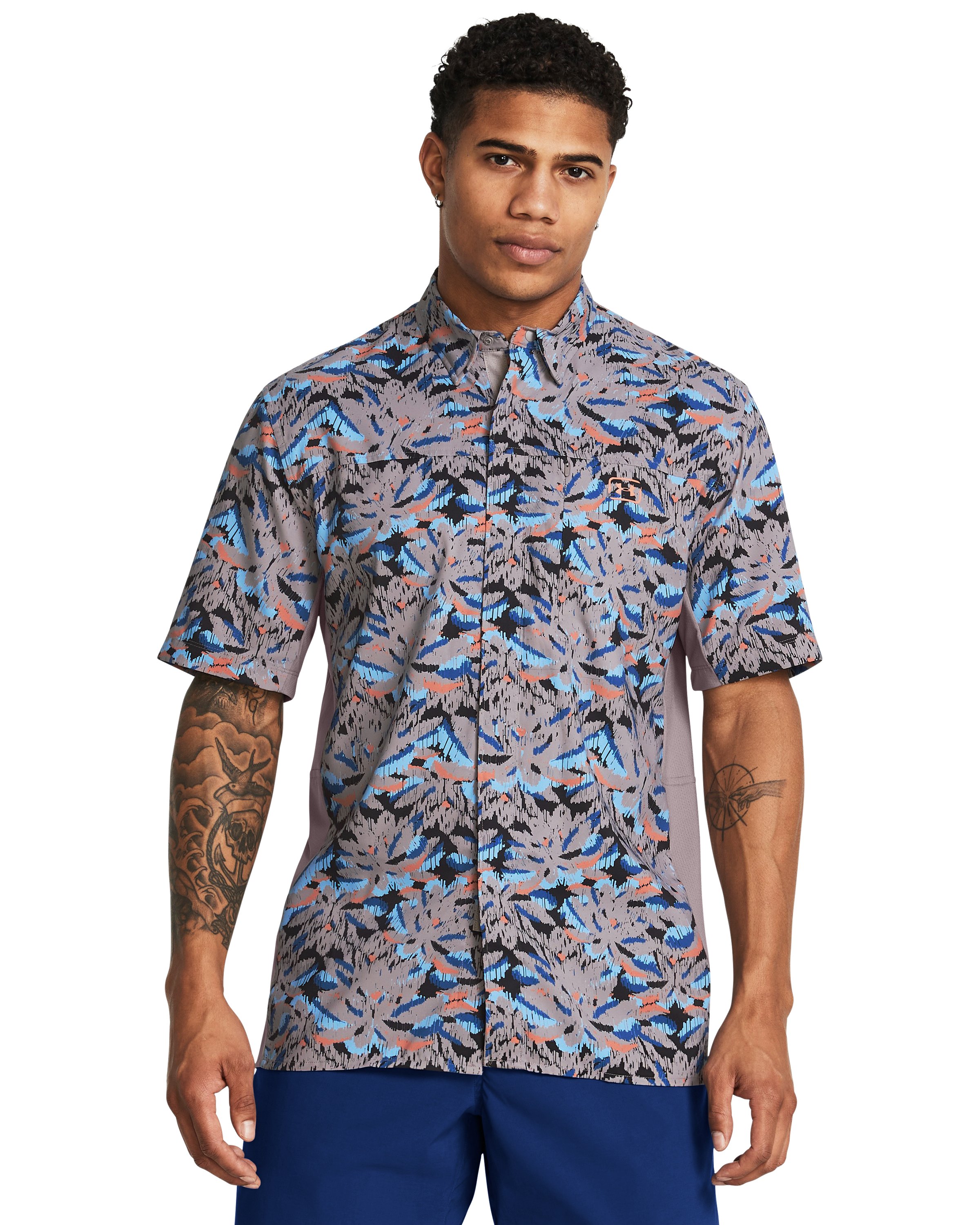 UA Fish Pro Hybrid Printed Men's Short Sleeve 6