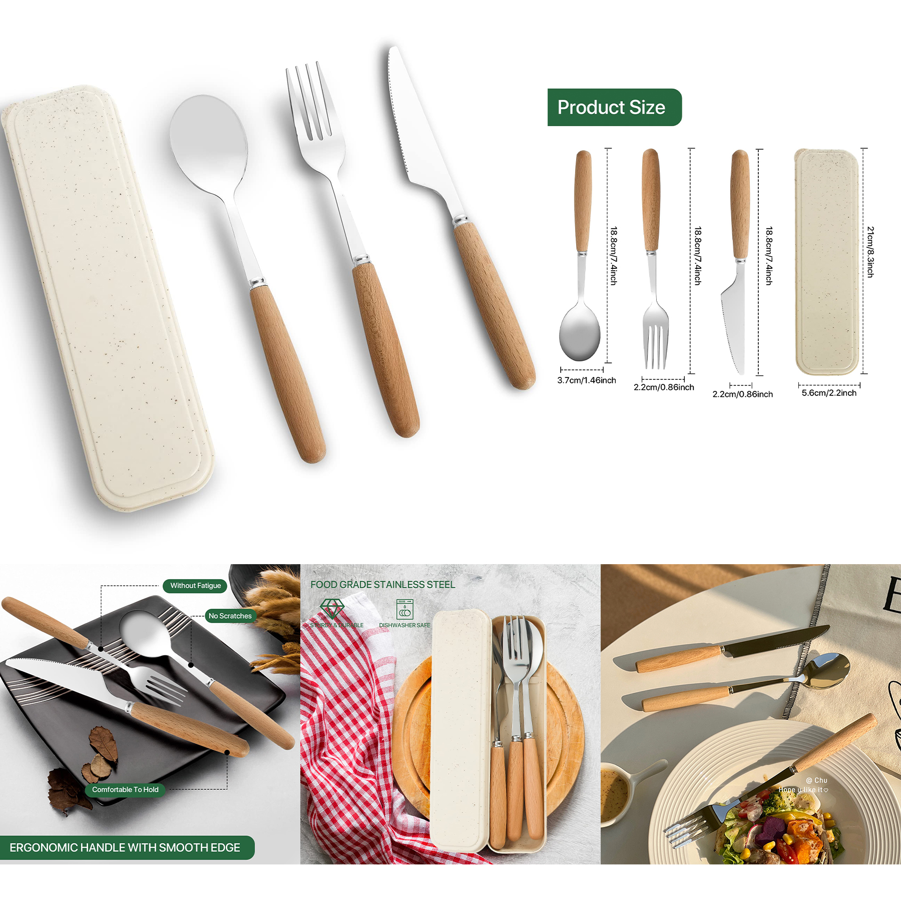 Reusable Travel Utensils with Case 2