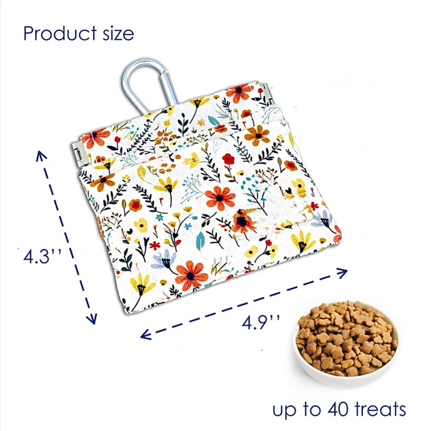 Portable Dog Treat Pouch Pet Training Bag w/ Carabiner 3