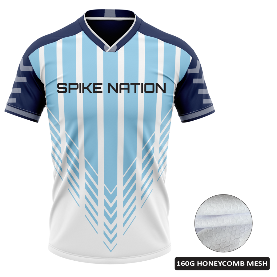 Men's Custom Full Sublimation Volleyball Short Sleeve Jersey 2