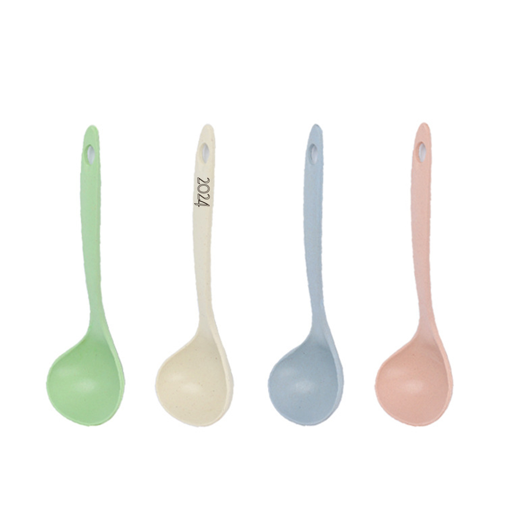 Wheat Straw Long Handle Spoon 1