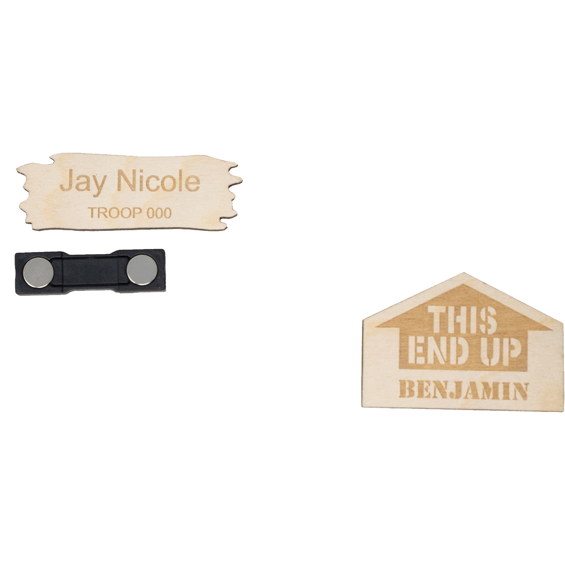 Wood Name Tags 8