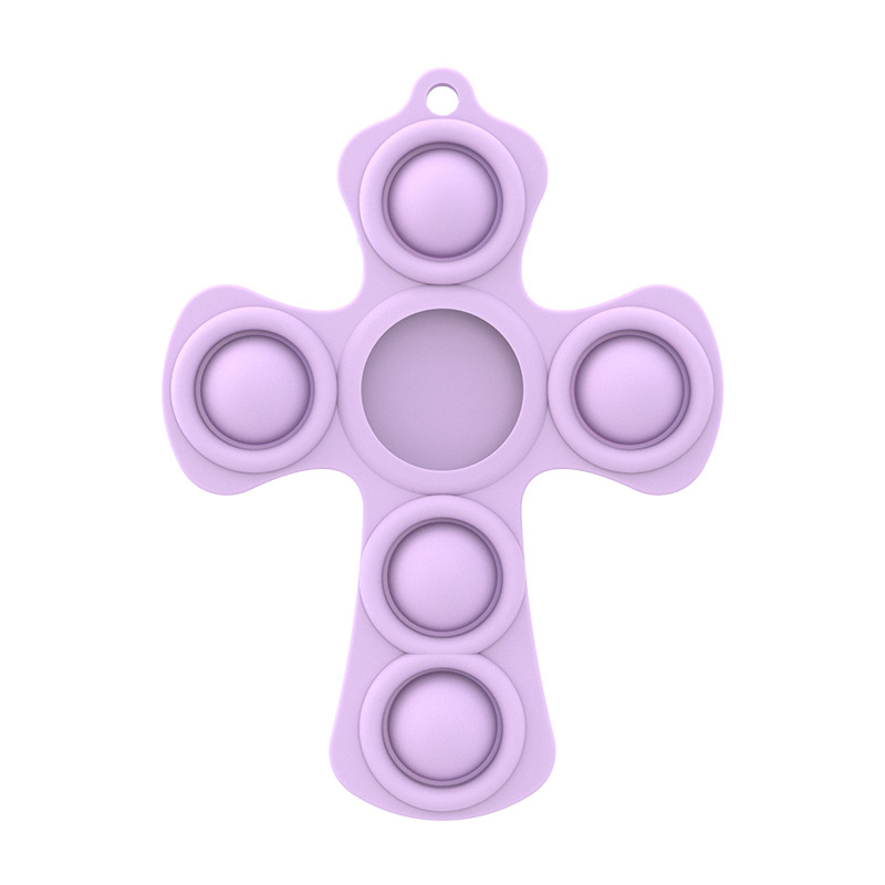 Cross Protective Sleeve Cover w/ Fidget Push Pop Bubble and Carabiner 7