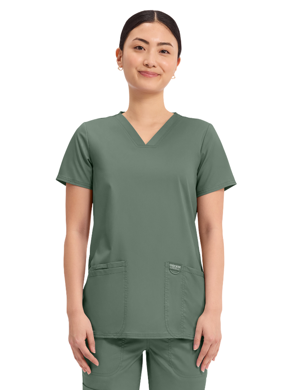 Cherokee - Workwear Revolution - Women's 3-Pocket V-Neck Top 32