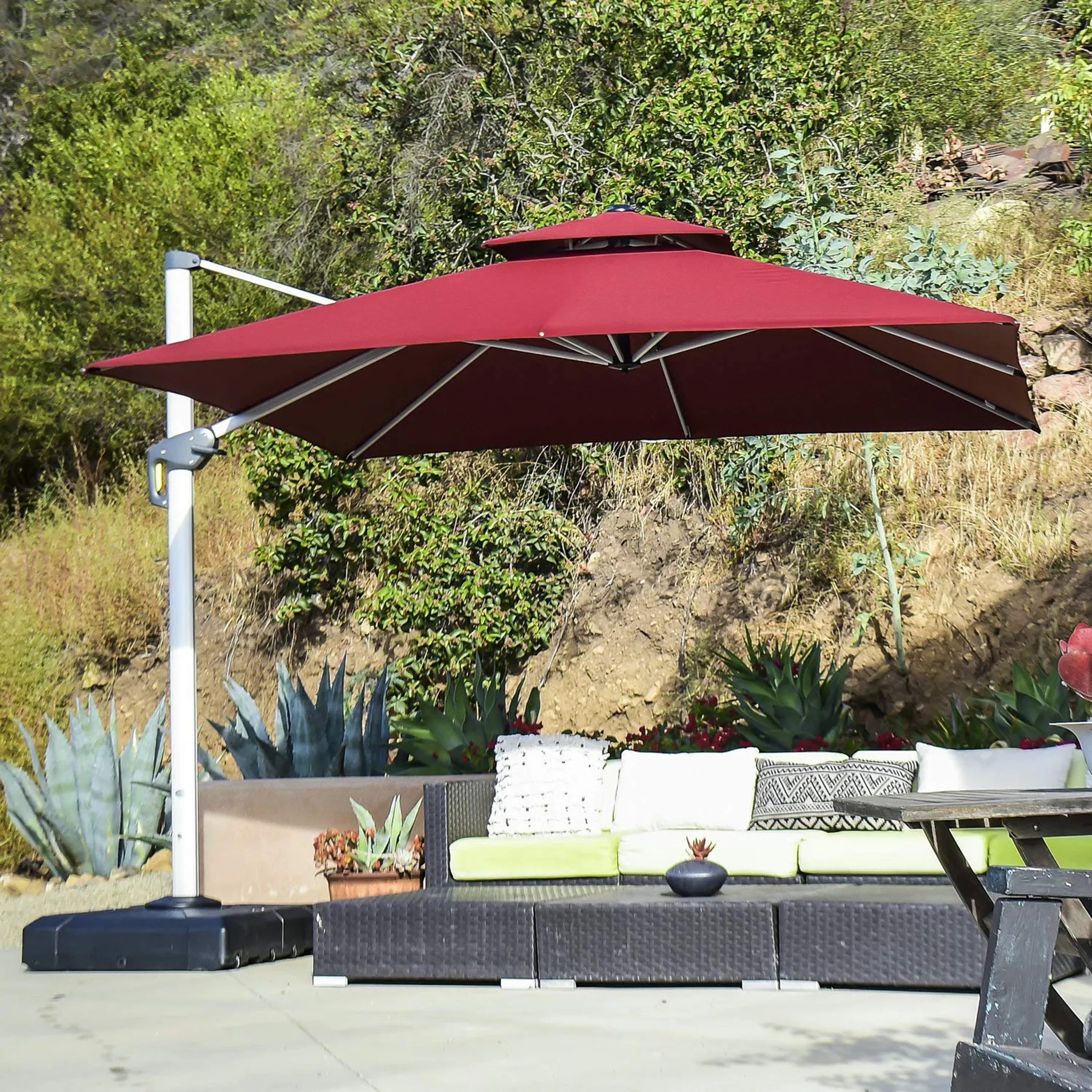 Double Top Garden Umbrella 3
