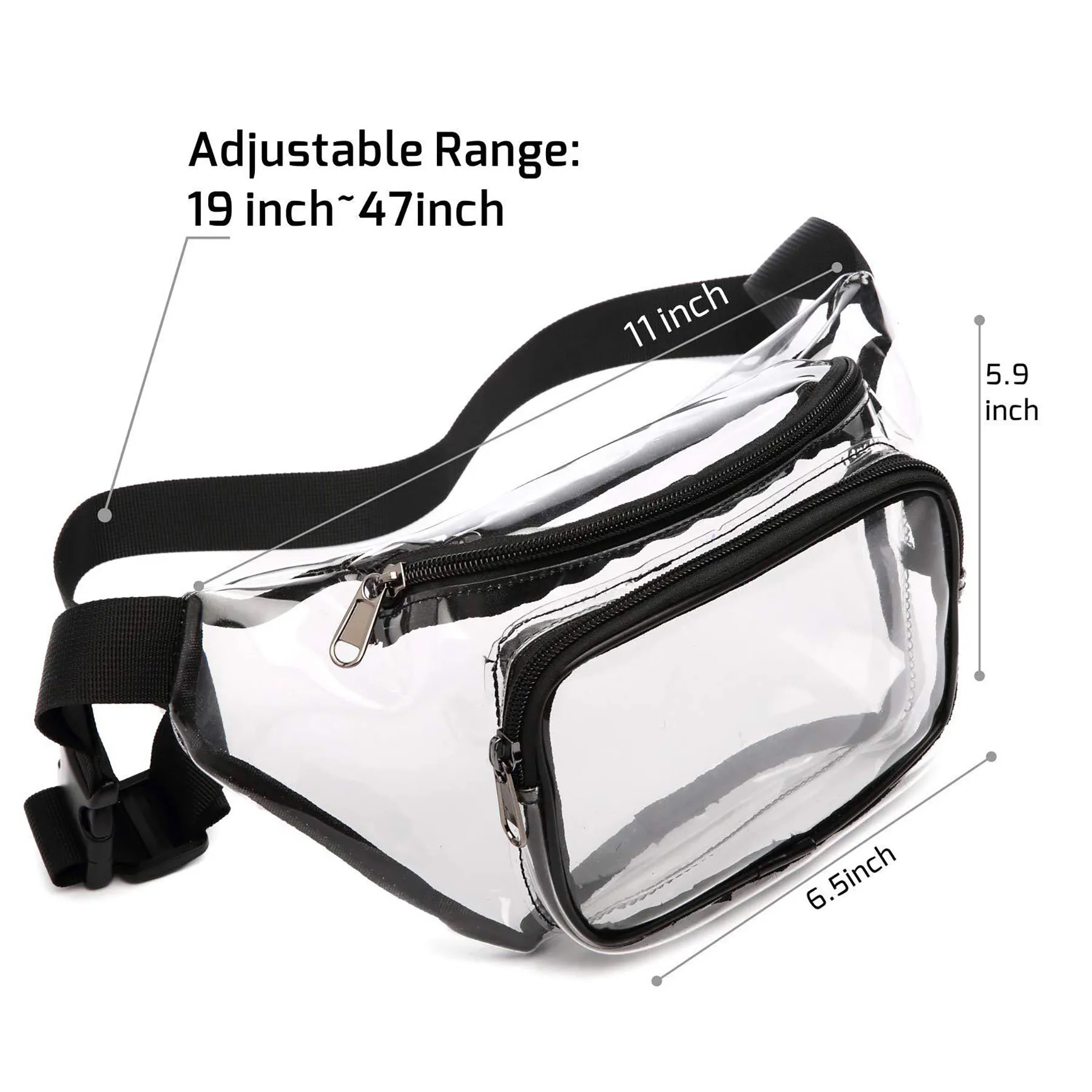 Waterproof Clear PVC Waist Bag 3