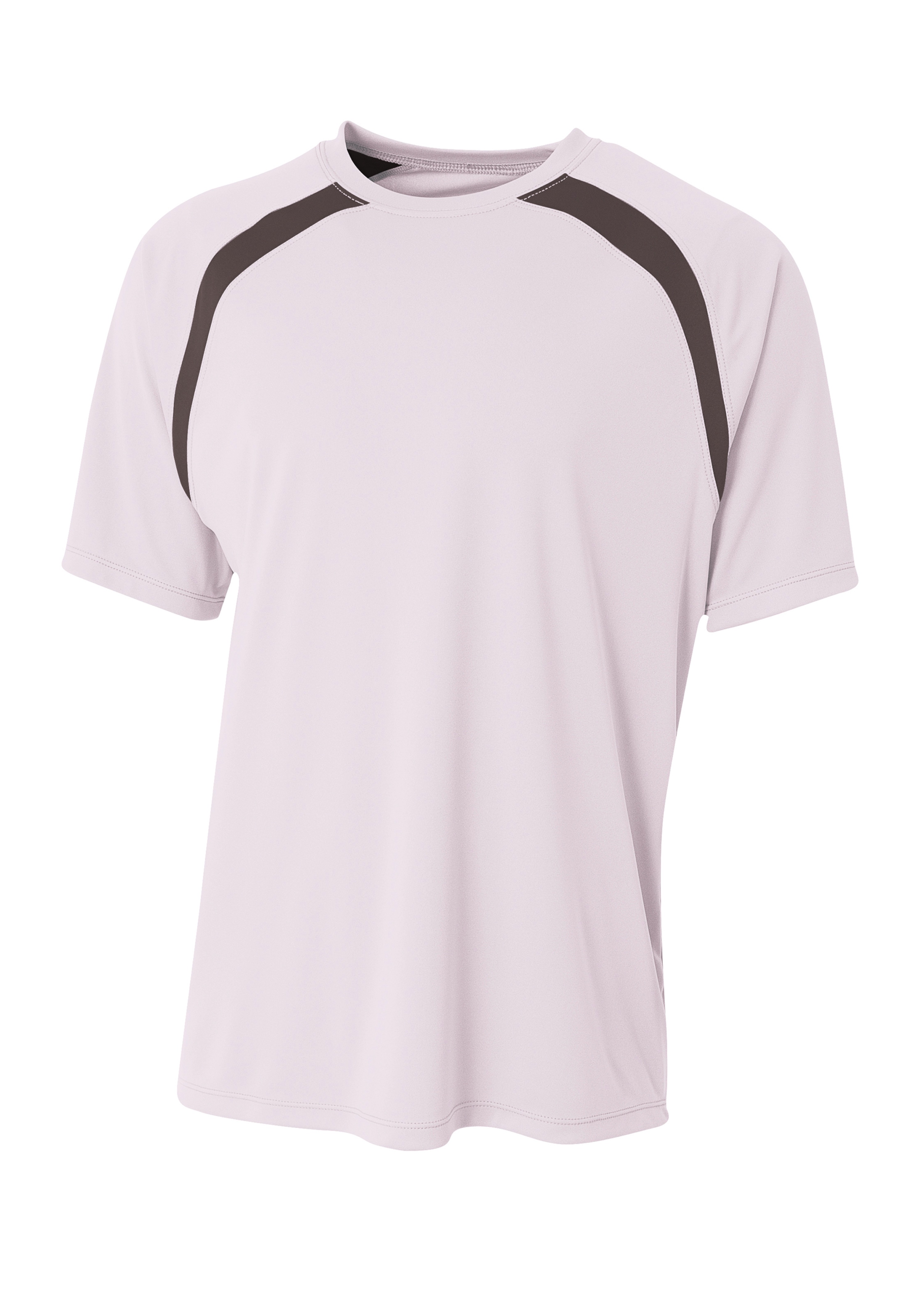 A4 Spartan Short Sleeve Color Block Crew 3