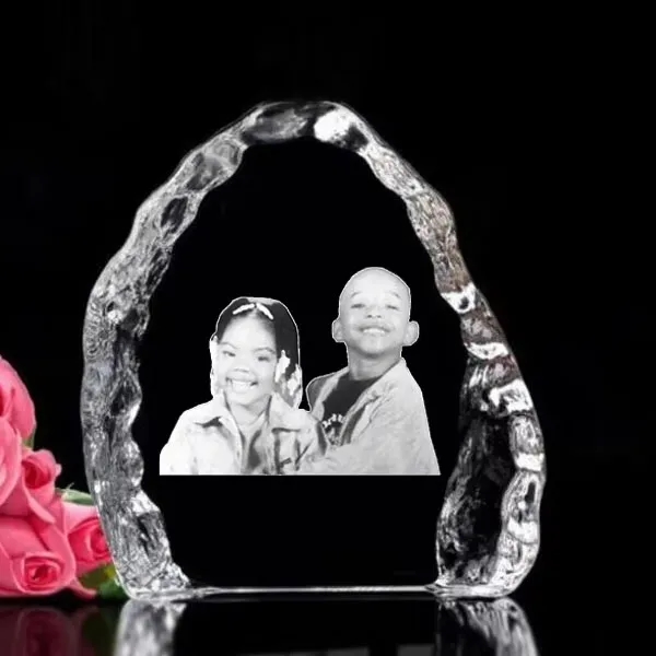 Engraved Crystal Iceberg Award 6