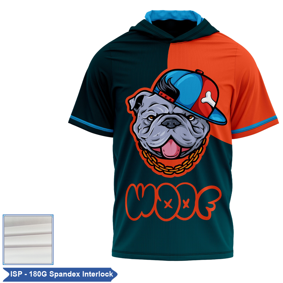 Unisex & Kids' Sublimation Spandex Interlock SS Hooded Tee 2