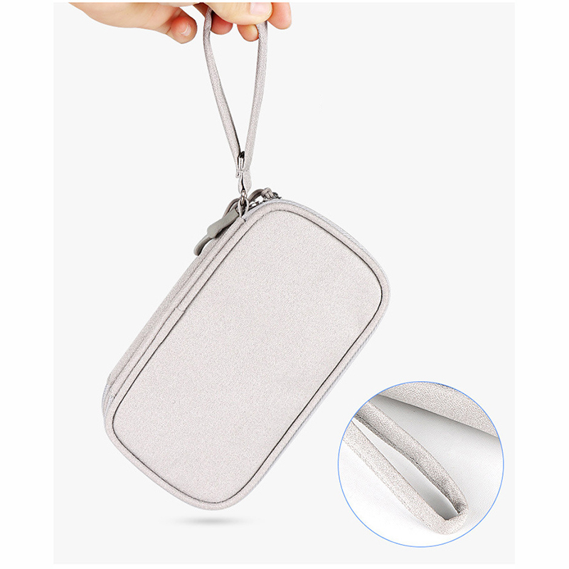 Small Waterproof Double-Layer Travel Cable Organizer Bag Electronic Accessories 17