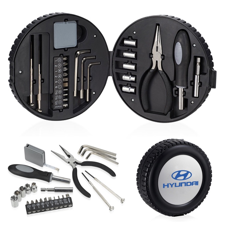 24 Piece Tire Shaped Tool Kit 2