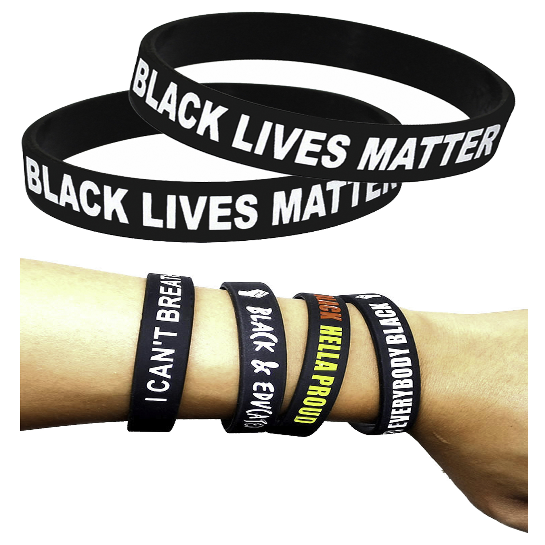 Silkscreen Silicone Bracelet 1