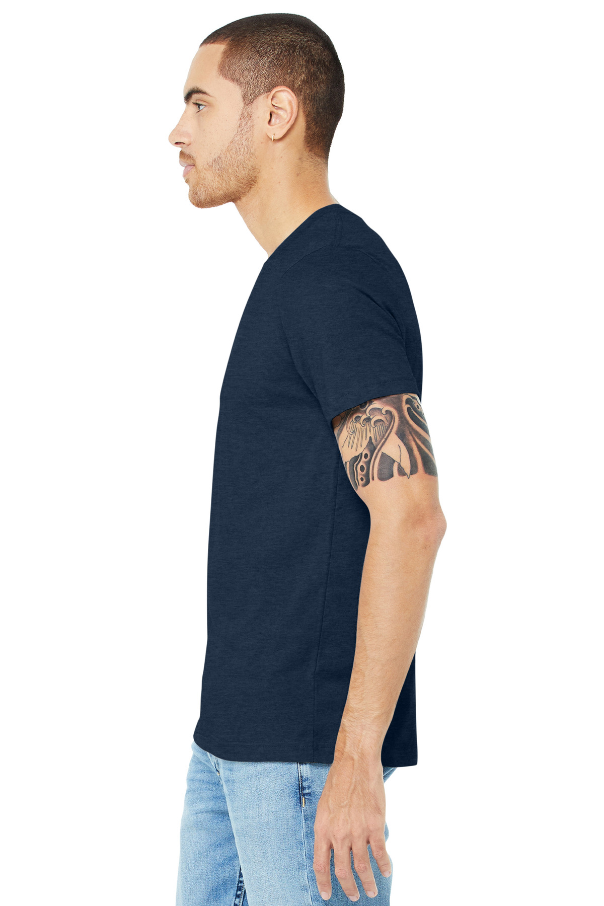 BELLA+CANVAS Unisex Heather CVC Short Sleeve Tee. BC3001CVC 153