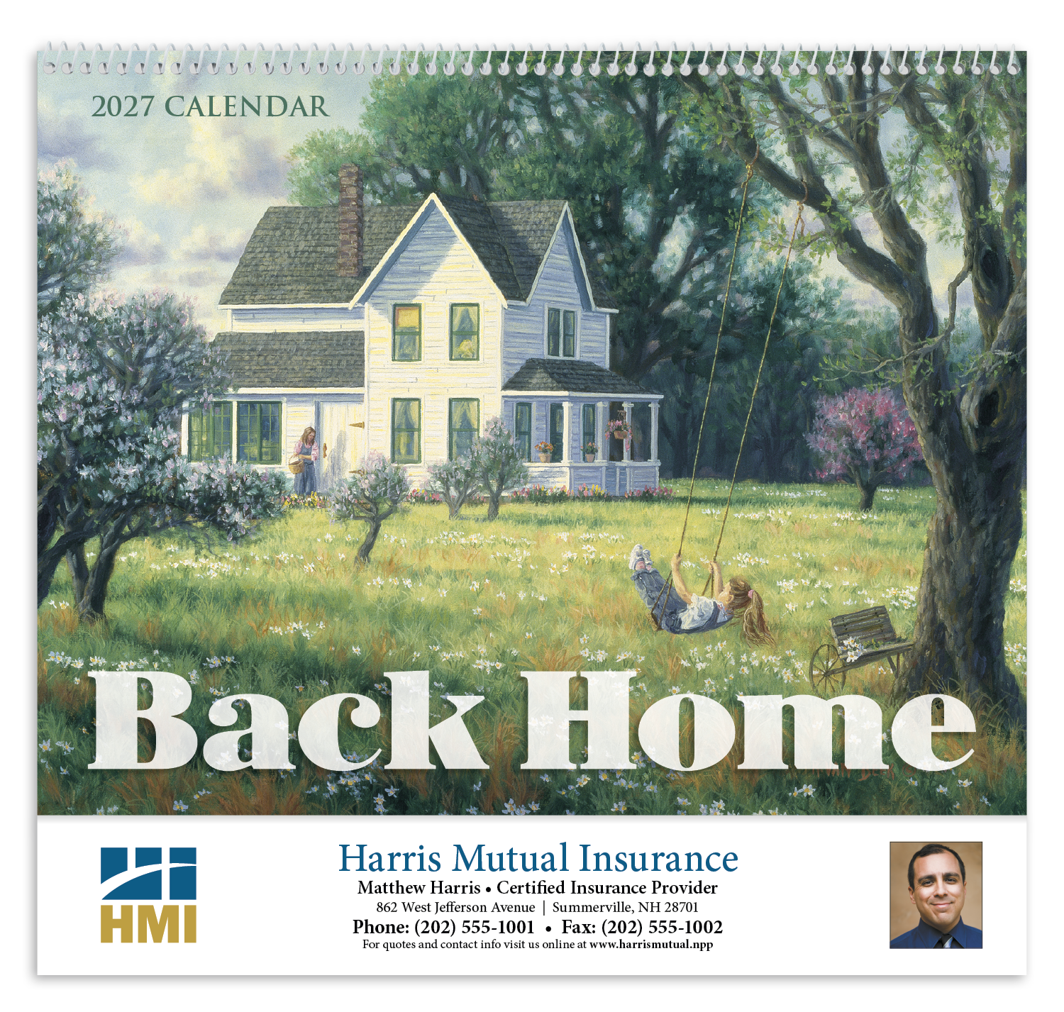 HotLine® Products Back Home Appointment Calendar - Spiral 17