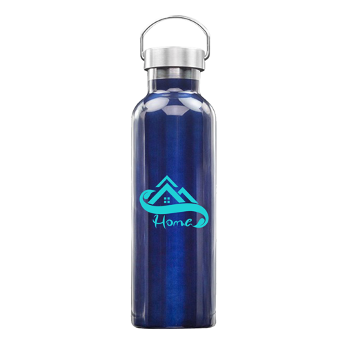 Canteen-style Stainless Steel Water Bottle - Double Wall, custom water bottle with logo imprint 2