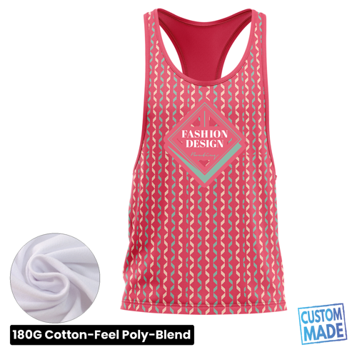 Unisex & Kids' Sublimation Racerback Tank Top - 180G 4