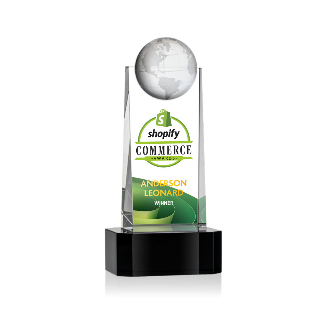 Sherbourne Globe VividPrint™ Award - Black 13