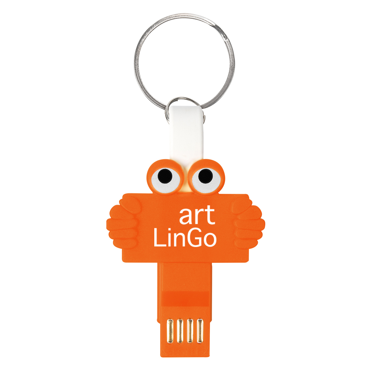 Clipster Buddy 3-In-1 Charging Cable Key Ring 10