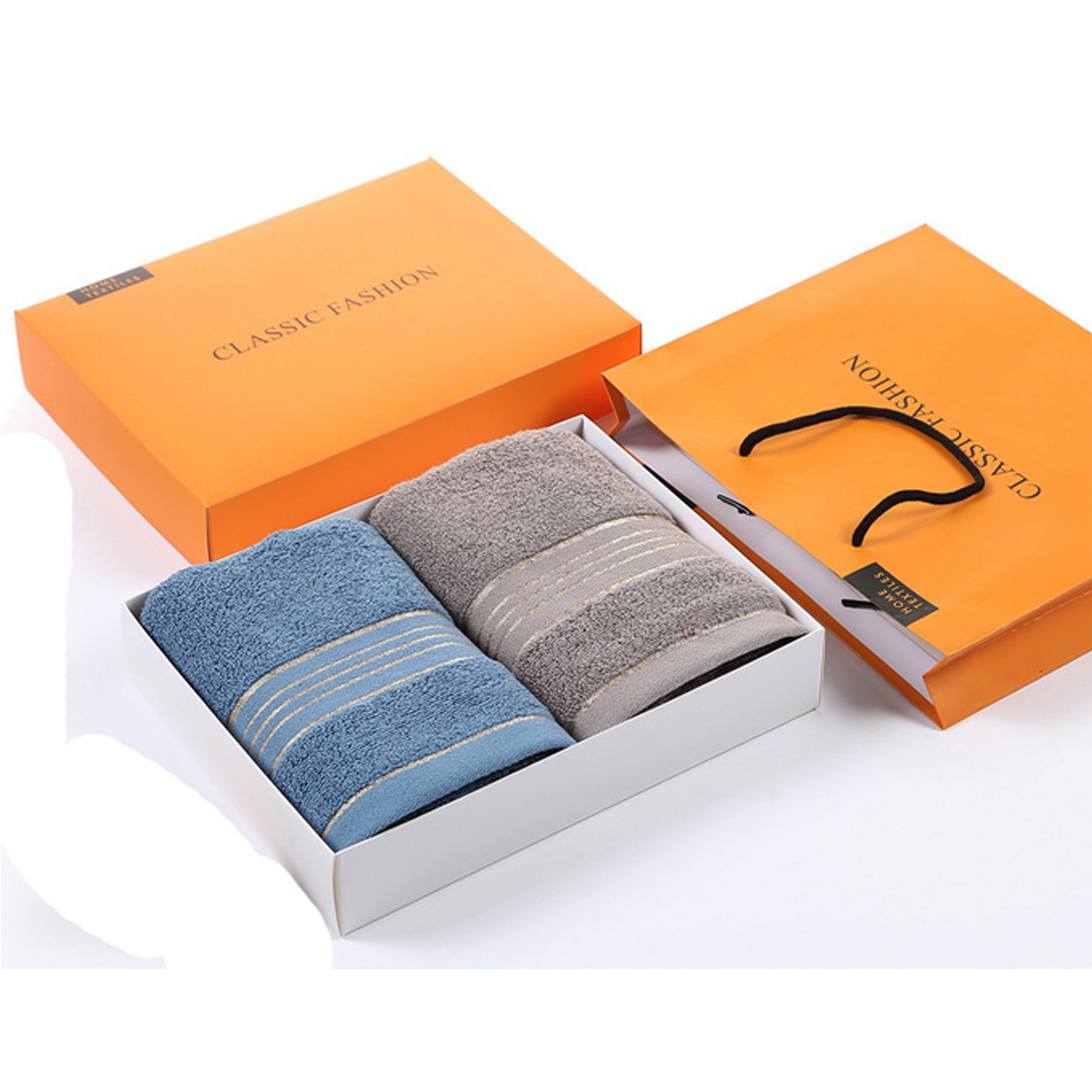 Cotton Towel Double Strip Gift Box 3