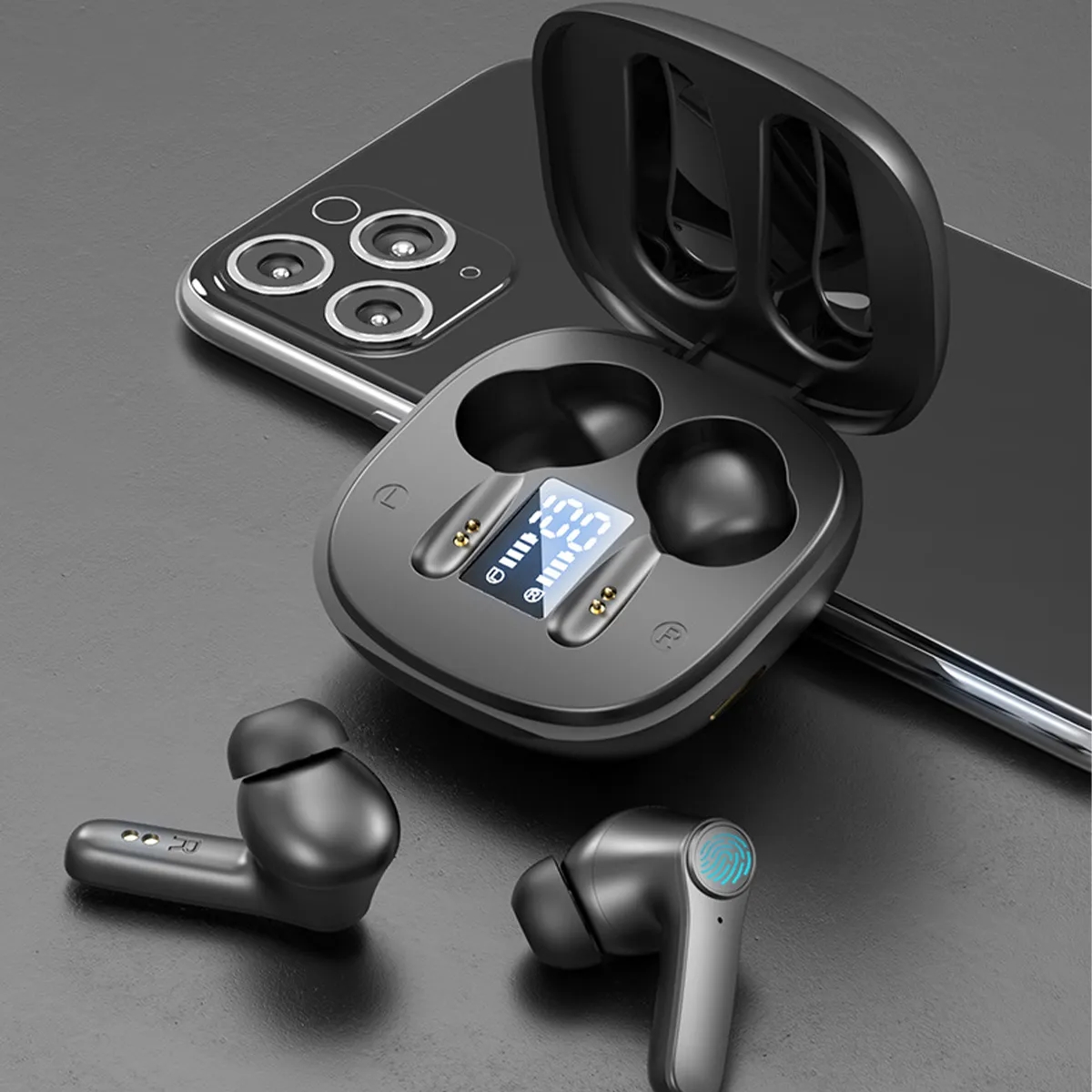 Wireless Earbuds With LED Digital Display Charging Case 3