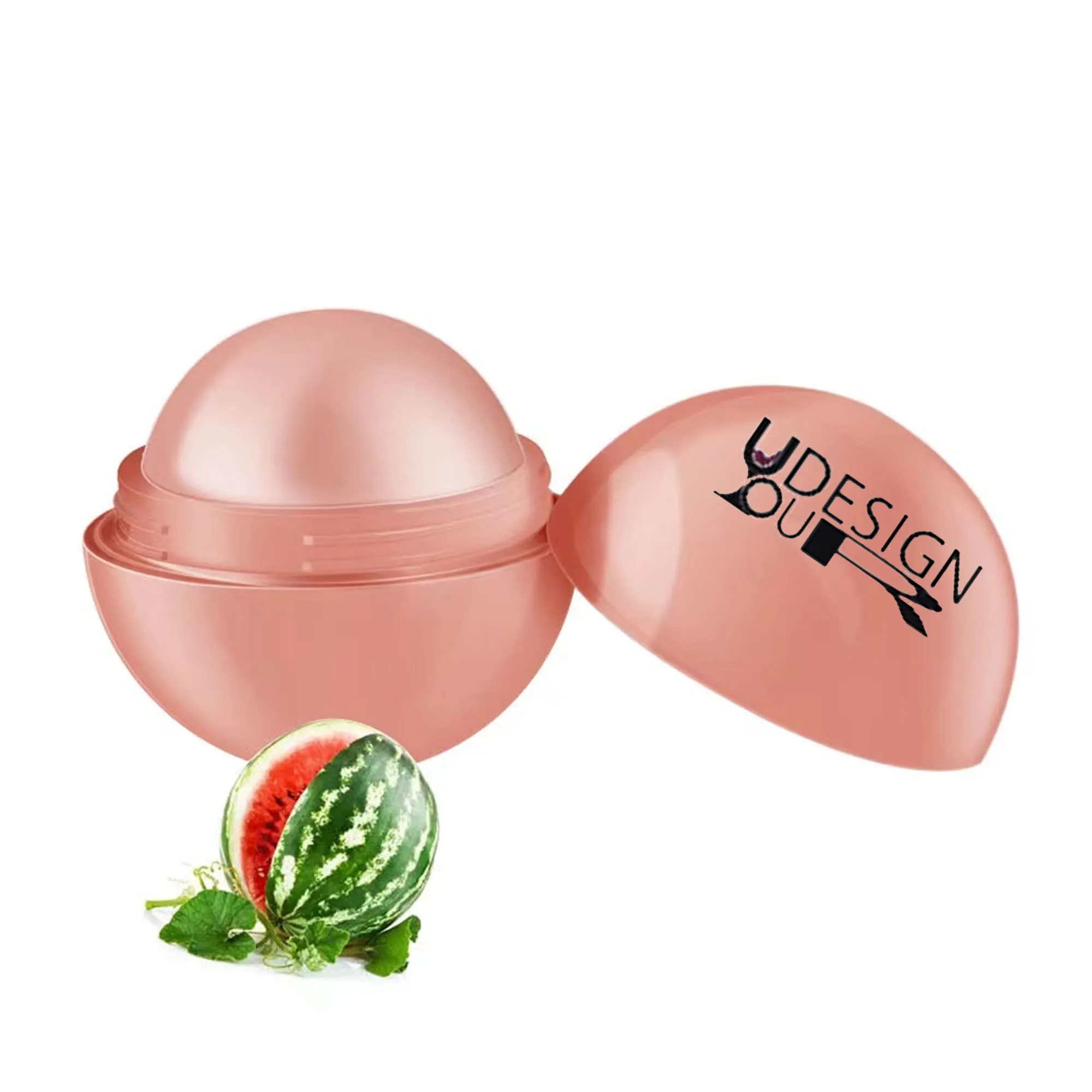 Round lip balm in various fruit flavors 7